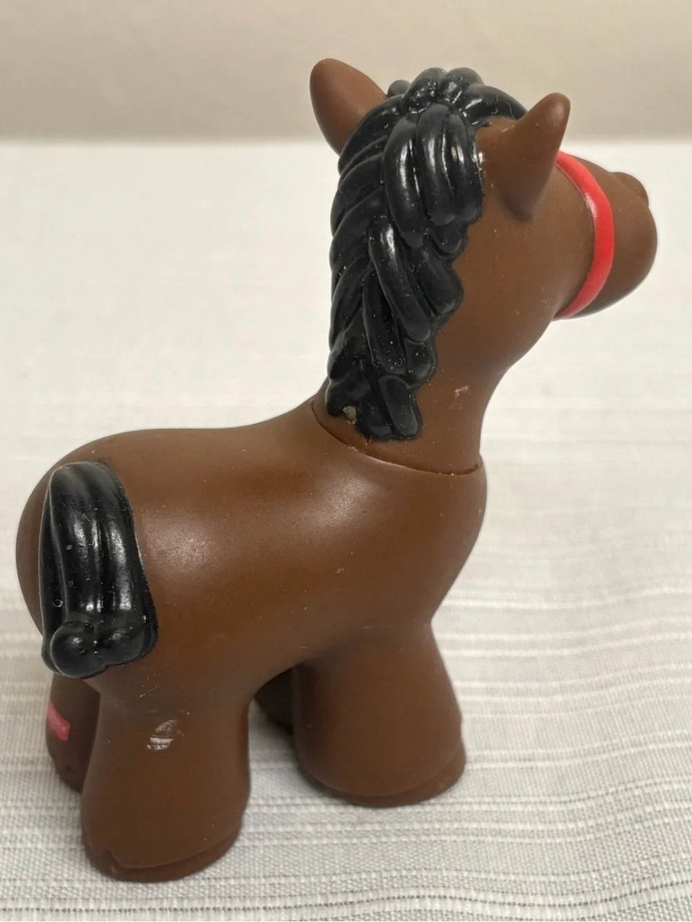 Vintage 1997 Fisher Price Little People Dark Brown Horse Farm Animal Figure